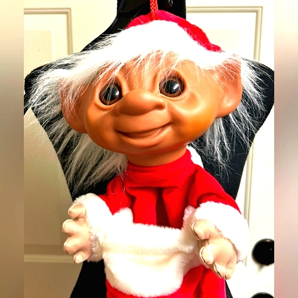 TROLL DOLL VINTAGE NWT🎄 CHRISTMAS 🎄 STOCKING - Picture 3 of 5